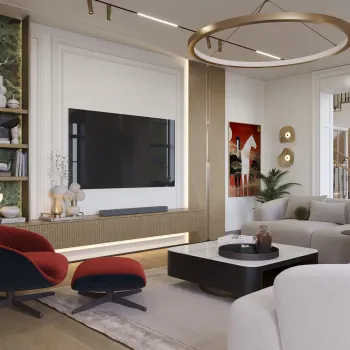 Интерьер гостиной  смотреть на Basicdecor