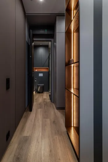 Интерьер спальни с проходной  смотреть на Basicdecor