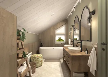Интерьер ванной  смотреть на Basicdecor