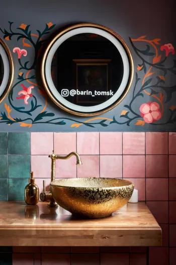 Интерьер ванной в стиле кантри и ретро смотреть на Basicdecor