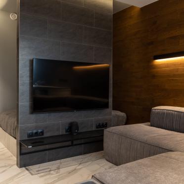 Интерьер с нишей с подсветкой, подсветкой настенной и с подсветкой  смотреть на Basicdecor