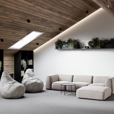 Интерьер гостиной c подсветкой в современном стиле смотреть на Basicdecor