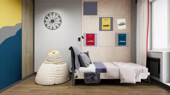 Интерьер детской в современном стиле смотреть на Basicdecor