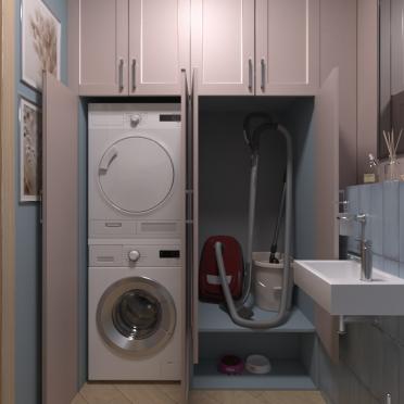 Интерьер ванной с постирочной  смотреть на Basicdecor