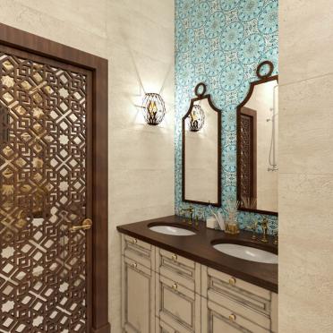 Интерьер ванной в восточном стиле и марокканском смотреть на Basicdecor