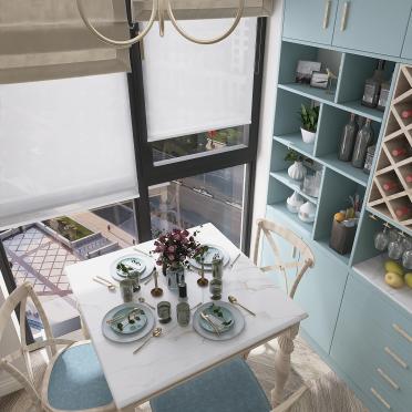 Интерьер кухни с жалюзи  смотреть на Basicdecor