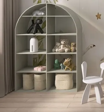 Интерьер детской с хранением игрушек  смотреть на Basicdecor
