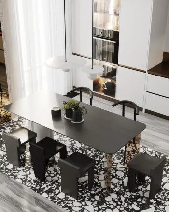 Интерьер кухни c рабочим местом в современном стиле смотреть на Basicdecor
