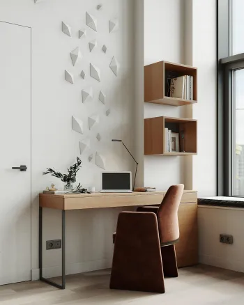 Интерьер c рабочим местом  смотреть на Basicdecor