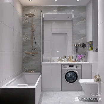 Интерьер ванной с постирочной  смотреть на Basicdecor