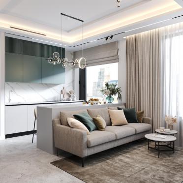 Интерьер гостиной в современном стиле смотреть на Basicdecor