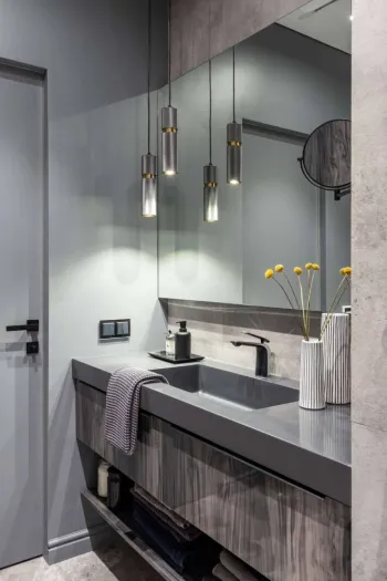 Интерьер ванной в современном стиле смотреть на Basicdecor
