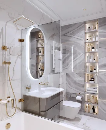 Интерьер ванной  смотреть на Basicdecor