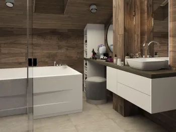 Интерьер ванной  смотреть на Basicdecor