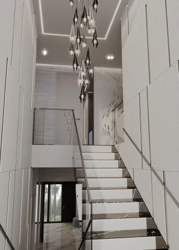 Интерьер c подсветкой  смотреть на Basicdecor