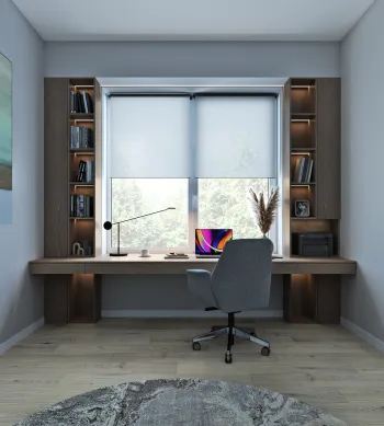 Интерьер с жалюзи  смотреть на Basicdecor