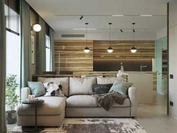 Интерьер гостиной c подсветкой в современном стиле смотреть на Basicdecor
