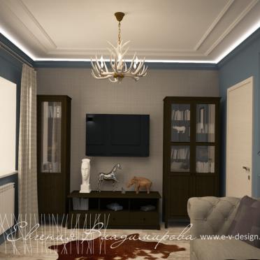 Интерьер гостиной в стиле фьюжн смотреть на Basicdecor