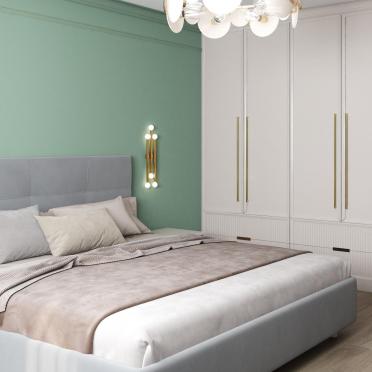 Интерьер спальни cветильниками над кроватью  смотреть на Basicdecor