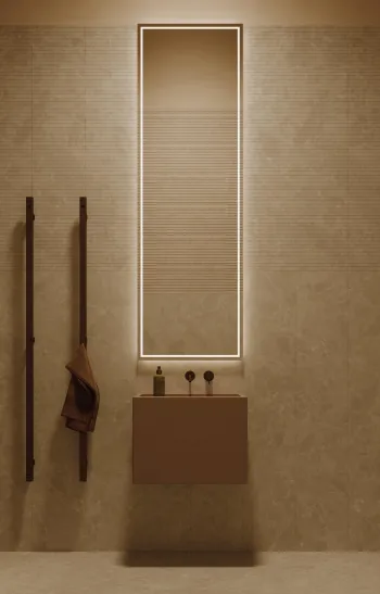 Интерьер ванной с жалюзи  смотреть на Basicdecor