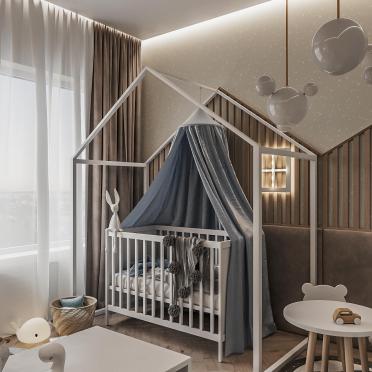 Интерьер детской с для мальчика и для новорожденных  смотреть на Basicdecor
