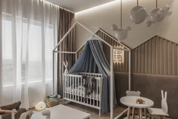 Интерьер детской с для мальчика и для новорожденных  смотреть на Basicdecor