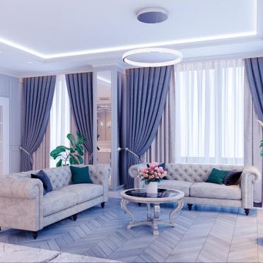 Интерьер гостиной в неоклассике смотреть на Basicdecor