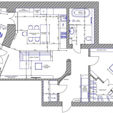 Интерьер с проходной  смотреть на Basicdecor