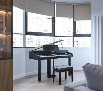 Интерьер с жалюзи и дверными жалюзи  смотреть на Basicdecor
