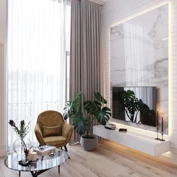 Интерьер гостиной  смотреть на Basicdecor