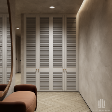 Интерьер с жалюзи и дверными жалюзи  смотреть на Basicdecor