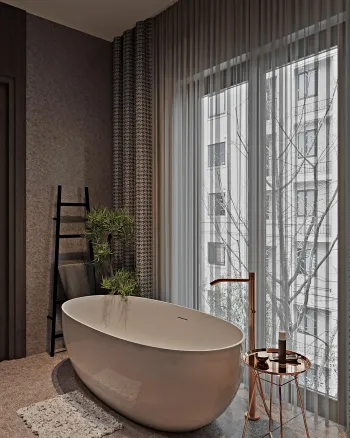 Интерьер ванной  смотреть на Basicdecor