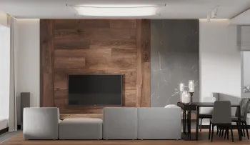 Интерьер гостиной c подсветкой в современном стиле смотреть на Basicdecor