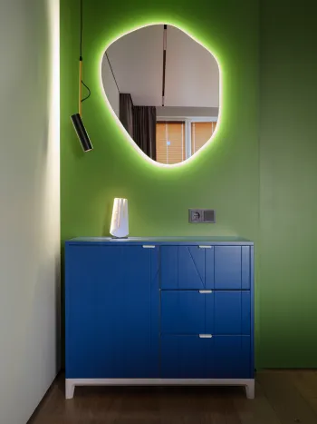 Интерьер спальни c подсветкой  смотреть на Basicdecor