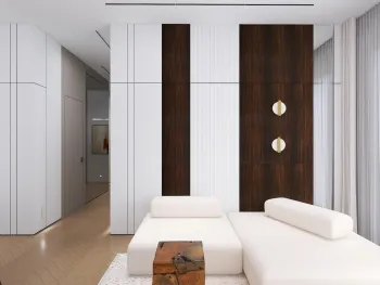 Интерьер гостиной c подсветкой  смотреть на Basicdecor