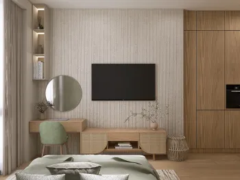 Интерьер спальни  смотреть на Basicdecor