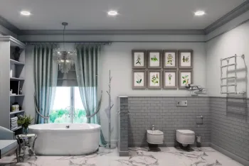 Интерьер ванной  смотреть на Basicdecor
