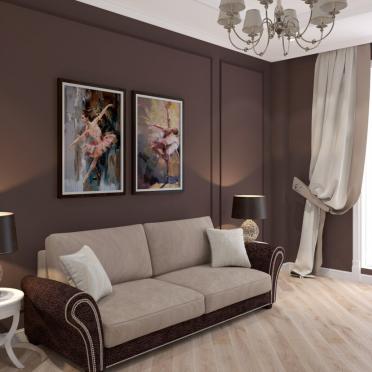 Интерьер гостиной в неоклассике смотреть на Basicdecor