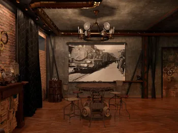 Интерьер кафе и ресторана в стимпанке смотреть на Basicdecor