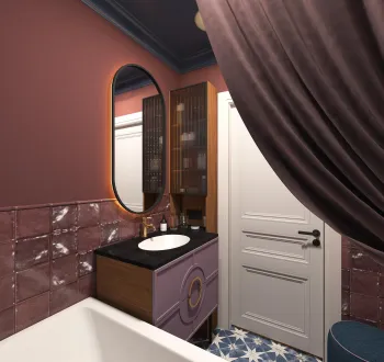 Интерьер ванной  смотреть на Basicdecor