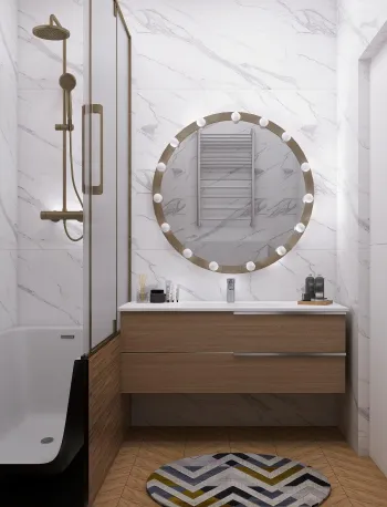 Интерьер ванной  смотреть на Basicdecor