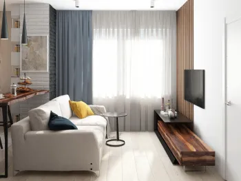 Интерьер гостиной с балконом в современном стиле смотреть на Basicdecor