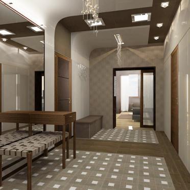 Интерьер прихожей с проходной в современном стиле смотреть на Basicdecor