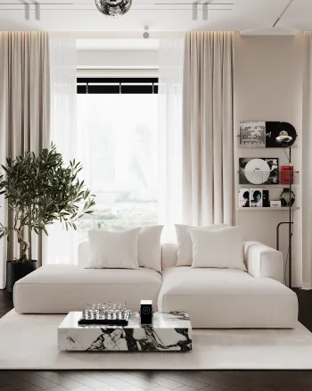 Интерьер гостиной  смотреть на Basicdecor