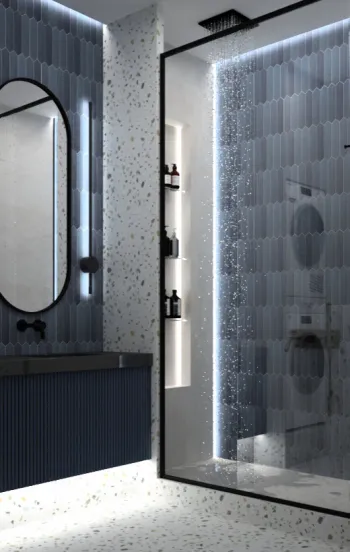 Интерьер ванной в современном стиле смотреть на Basicdecor