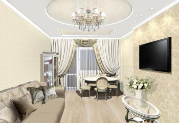 Интерьер гостиной в современном стиле и в классическом стиле смотреть на Basicdecor