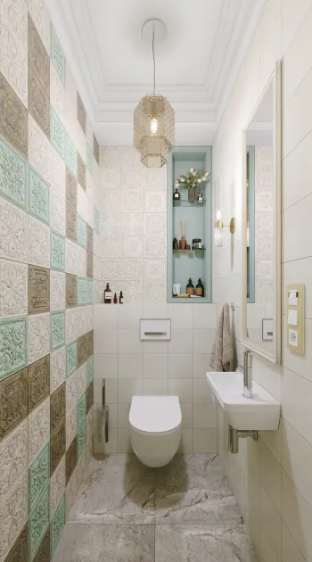 Интерьер ванной  смотреть на Basicdecor