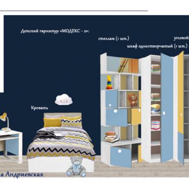Интерьер детской с для мальчика, для девочки и рабочим столом у окна  смотреть на Basicdecor
