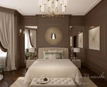 Интерьер спальни в неоклассике и ампире смотреть на Basicdecor