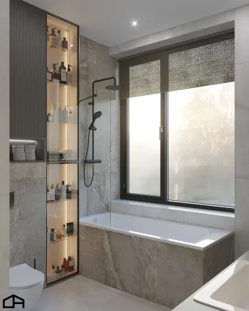 Интерьер ванной  смотреть на Basicdecor